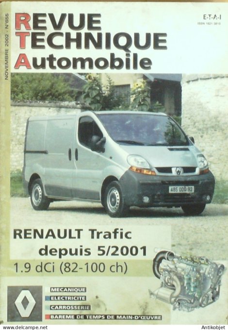 Revue Tech. Automobile 2002 n°655 Renault Trafic