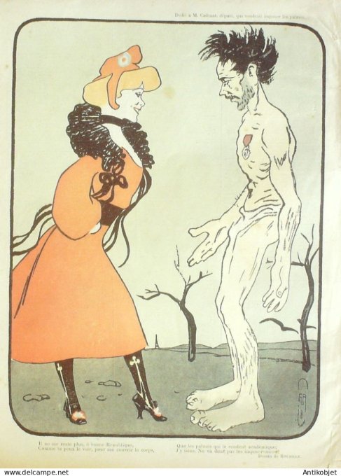 Le Rire 1903-01-24 # 429 Journal humoristique Ed.Originale M.Rouvier