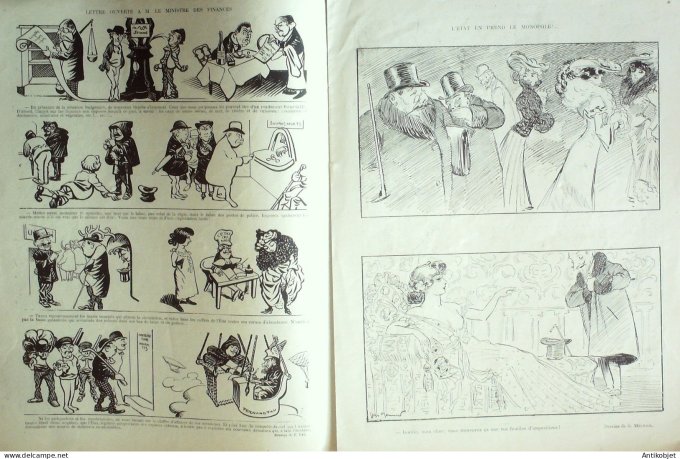 Le Rire 1903-01-24 # 429 Journal humoristique Ed.Originale M.Rouvier