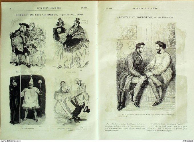 Petit journal pour Rire 1859 # 188 Ces dames Damourette
