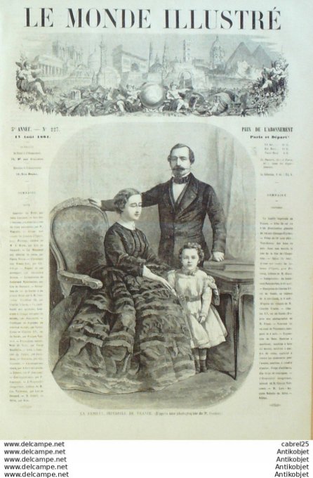 Le Monde illustré 1861 n°227 Yport (76) Machines A Coudre St-Cloud (92) Vincennes (94)