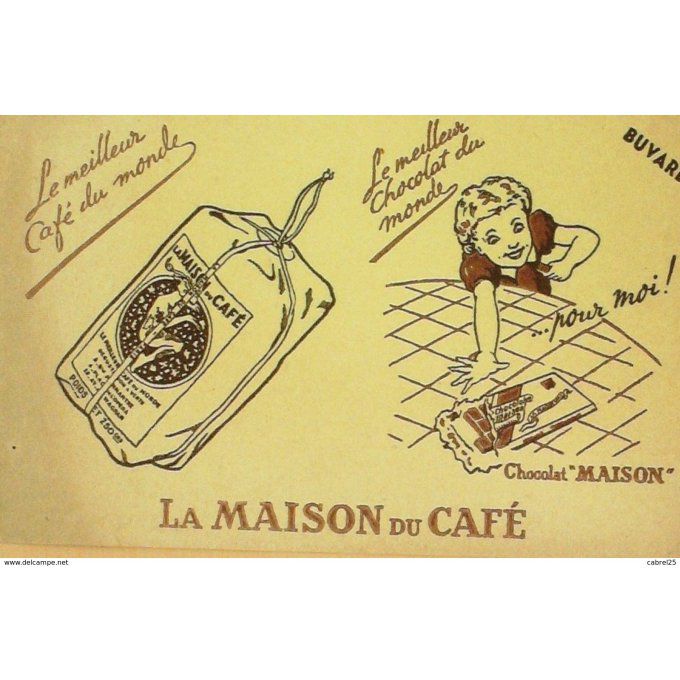 Buvard LA MAISON du CAFE