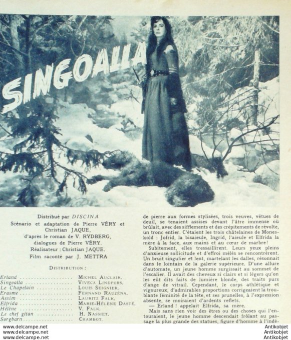 Singoalla Michel Auclair Louis Seignier Viveca Lindfors