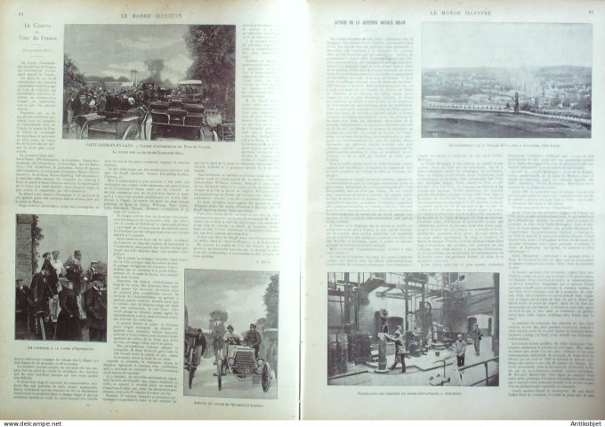 Le Monde illustré 1899 n°2209 St-Germain (78) Belgique Angleterre Angleterre Nsuthead Joinville (84)