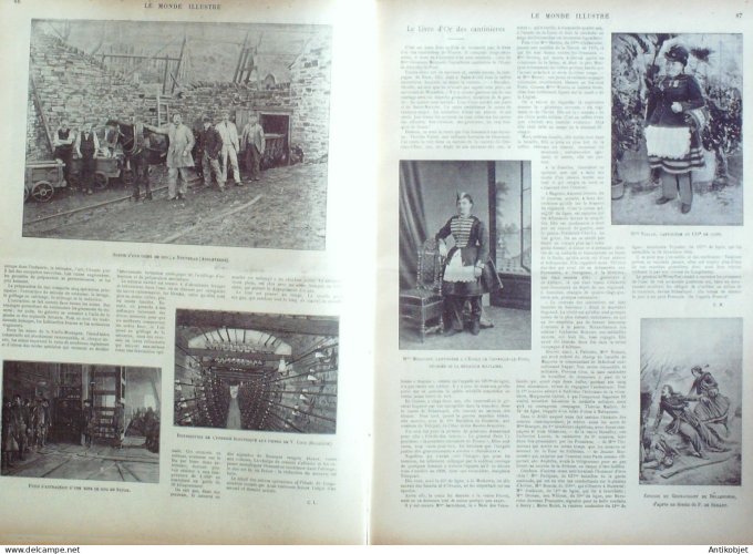 Le Monde illustré 1899 n°2209 St-Germain (78) Belgique Angleterre Angleterre Nsuthead Joinville (84)