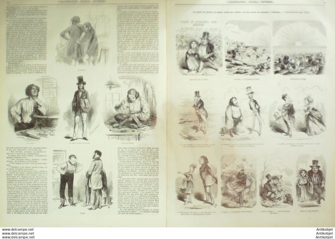 L'Illustration 1850 n°386 POITEVIN DUNKERQUE (59) Angleterre LONDRES Tavernes TAILLEUR