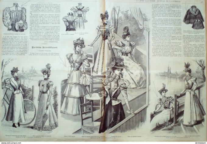 La Mode illustrée journal 1897 n° 14 Toilette de drap