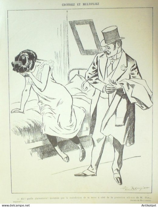 Le Rire 1907-08-17 # 237 Journal humoristique Ed.Originale Traitrises du miroir