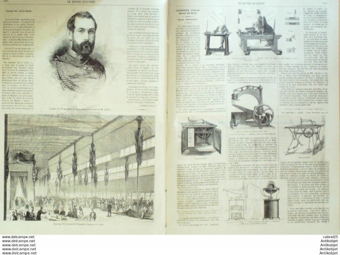 Le Monde illustré 1861 n°227 Yport (76) Machines A Coudre St-Cloud (92) Vincennes (94)