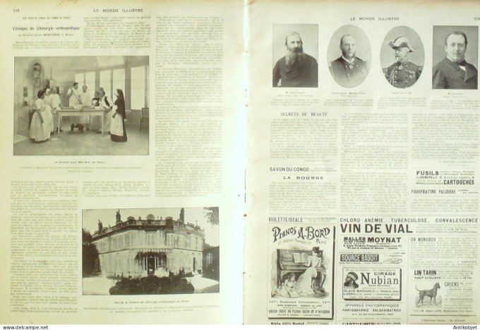 Le Monde illustré 1902 n°2371 Afghanistan Tackhend Kirghis  Berlin Victor-Emmanuel III Clermont-Ferr