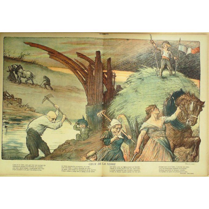 La Baionnette 1917 n°094 (Ceux de la terre) BRANLY QUINT LEONNEC LEANDRE ROUBILLE