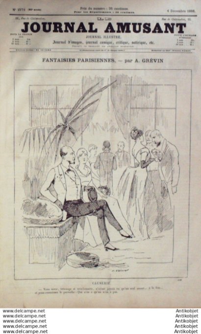 Le Journal Amusant 1886 # 1579 La Sainte-Barbe 4 decembre par Josias un petit voyage dans le Hanglet