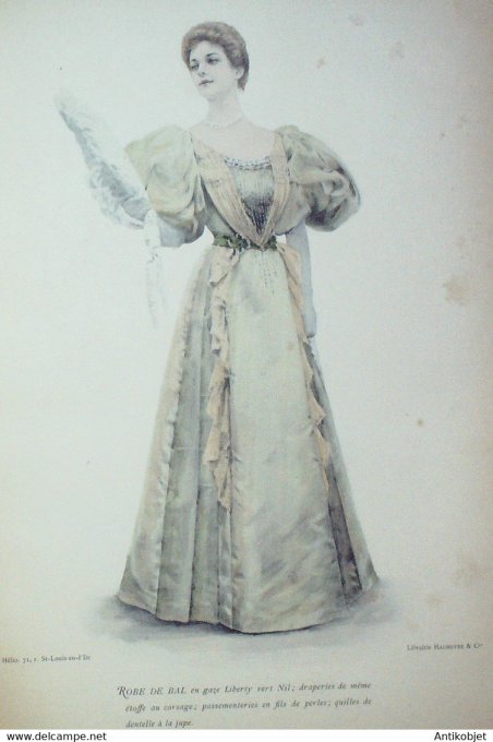 La Mode pratique 1896 # 09 Robe en gaze Liberty