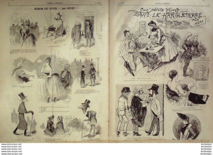 Le Journal Amusant 1886 # 1579 La Sainte-Barbe 4 decembre par Josias un petit voyage dans le Hanglet