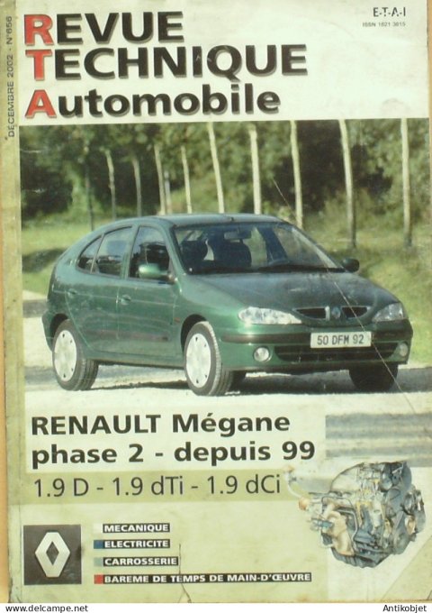 Revue Tech. Automobile 2002 n°656 Renault Mégane