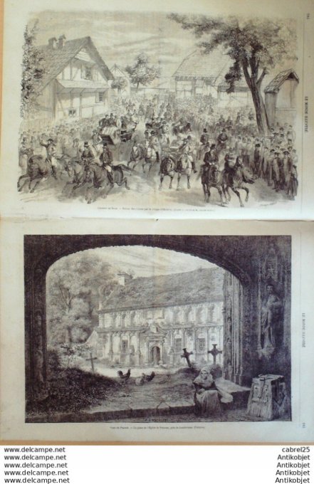 Le Monde illustré 1865 n°440 Angouleme (16) Allemagne Bade Iffizheim Pencran