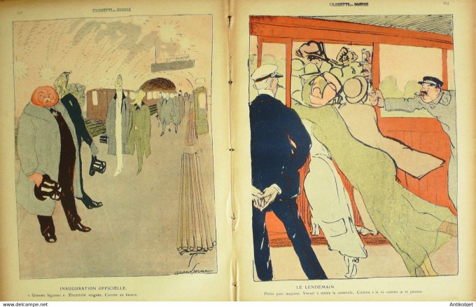 L'Assiette au beurre 1910 # 518 Les petits hord du Métro Grandjouan