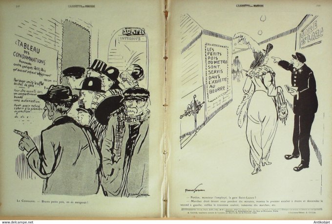 L'Assiette au beurre 1910 # 518 Les petits hord du Métro Grandjouan