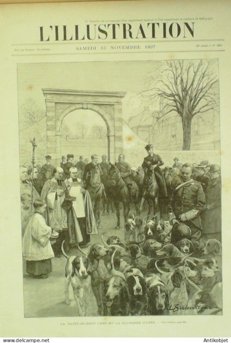 L'illustration 1897 n°2855 La Villette Abattoirs Russie régiment Préobrajenski Gènes paquebot Savoia