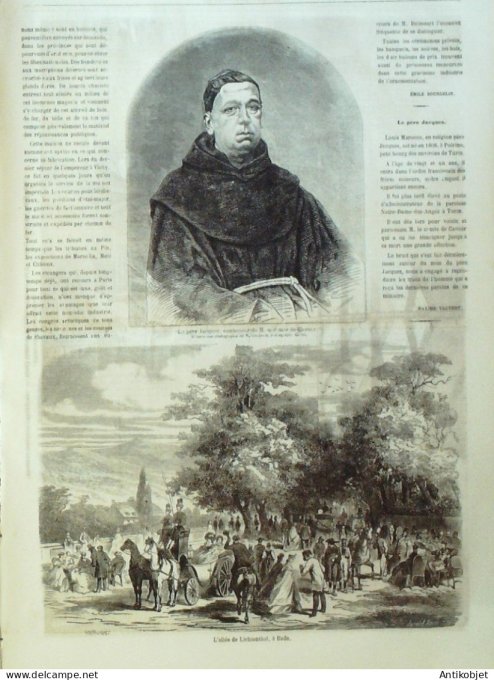 Le Monde illustré 1861 n°230 Italie Naples Belgique Anvers Allemagne Lichtenthal St-Cyr (78)
