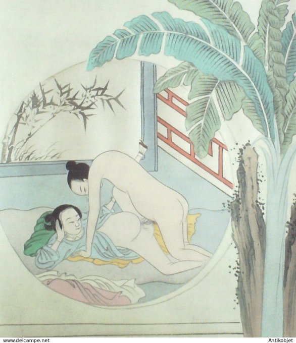 Estampe Chinoise Claude Tchou  (rehaussee sur soie)