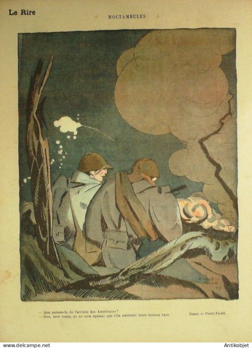 Le Rire Rouge 1917-11- 3 # 155 Journal humoristique Ed.Originale Poussaint boche