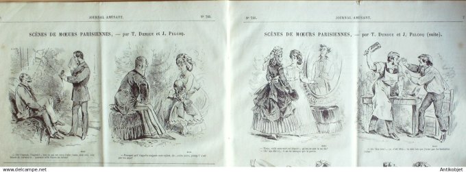 Le Journal Amusant 1870 #  735 Trucs des folies dramatiques devoiles par Stop