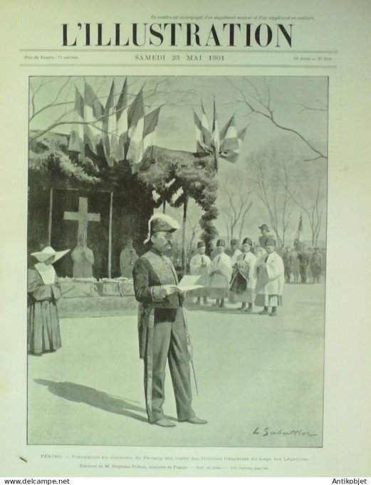 L'illustration 1901 n°3039 Chine Pékin Pé-Tang Francfort (90)Madagascar Italie lutte de Malaria