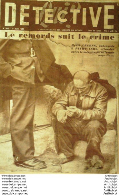 Détective 1954 # 400 Pithiviers Briançon Firmi Portiragnes Agen Briançon