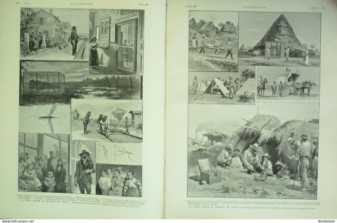 L'illustration 1901 n°3039 Chine Pékin Pé-Tang Francfort (90)Madagascar Italie lutte de Malaria