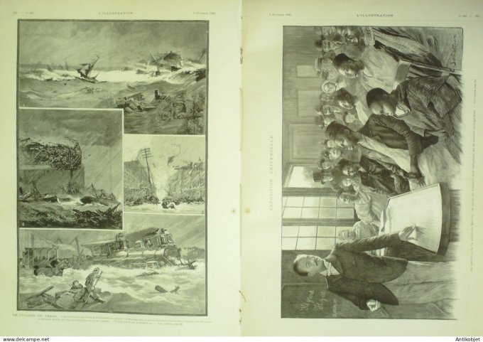 L'illustration 1900 n°3006 Belgique Mariage Princier Texas Cyclone Cambodge Prince Iukanthor