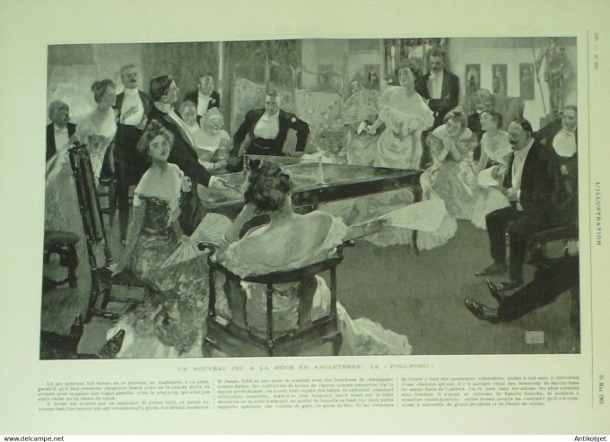 L'illustration 1901 n°3039 Chine Pékin Pé-Tang Francfort (90)Madagascar Italie lutte de Malaria