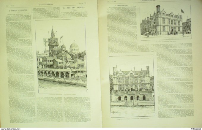 L'illustration 1900 n°3006 Belgique Mariage Princier Texas Cyclone Cambodge Prince Iukanthor