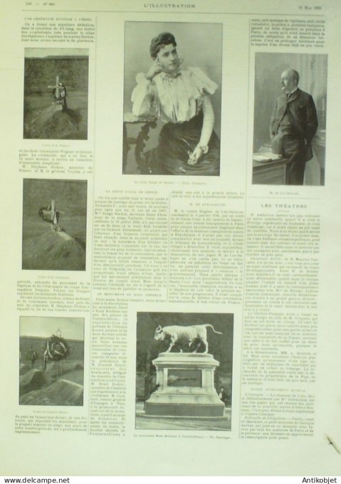 L'illustration 1901 n°3039 Chine Pékin Pé-Tang Francfort (90)Madagascar Italie lutte de Malaria