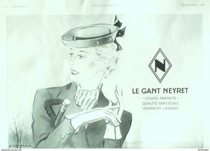 Publicité Lingerie Neyret 1938