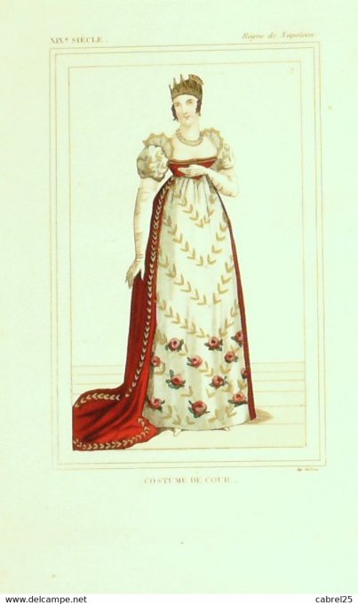 Mode Dame de cour sous NAPOLEON en 1813