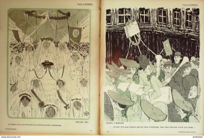 L'Assiette au beurre 1908 # 372 La vérité sur la crise de l'Amour Poulbot