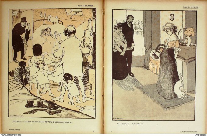 L'Assiette au beurre 1908 # 372 La vérité sur la crise de l'Amour Poulbot