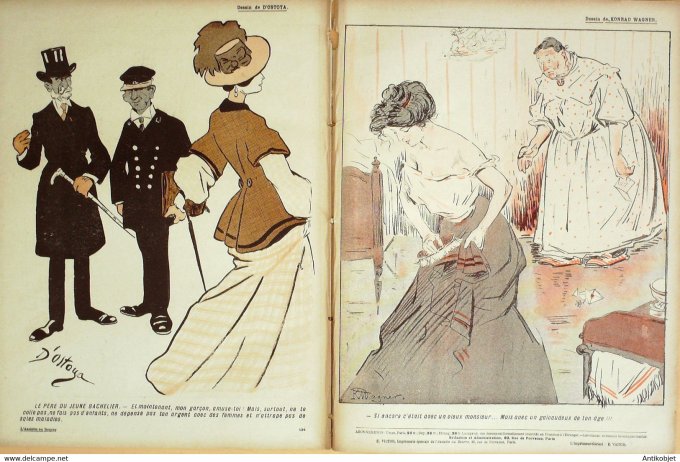 L'Assiette au beurre 1908 # 372 La vérité sur la crise de l'Amour Poulbot