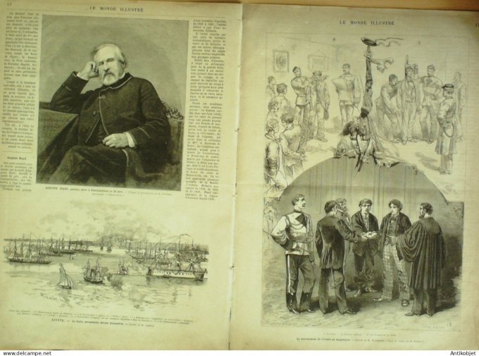 Le Monde illustré 1882 n°1318 Egypte Alexandrie Caire Dervich-Pacha Congo Ogôoué