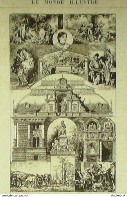 Le Monde illustré 1882 n°1318 Egypte Alexandrie Caire Dervich-Pacha Congo Ogôoué