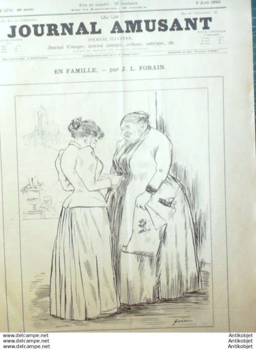 Le Journal Amusant 1890 # 1771 Erreur judiciaire Pruhomme Jocrisse par Stop Pics & plages par Mars