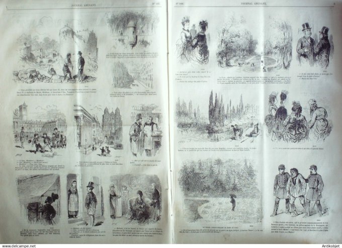 Le Journal Amusant 1874 #  920 Dijon et ses environs moutarde fine par Stop