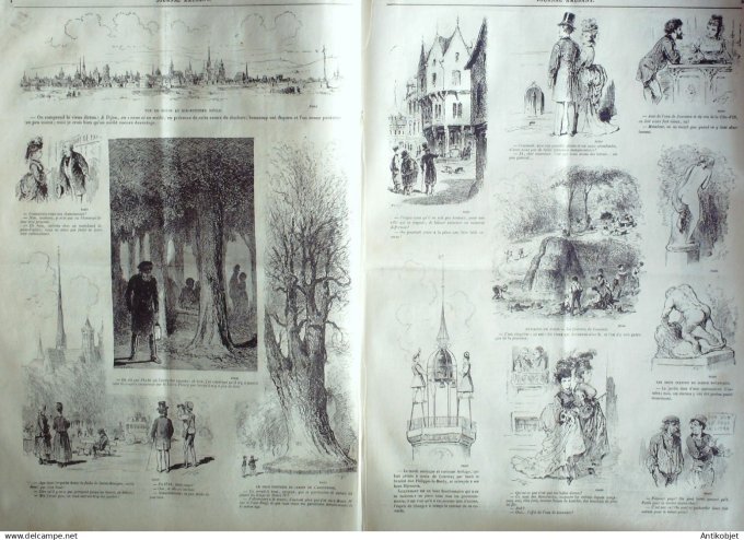 Le Journal Amusant 1874 #  920 Dijon et ses environs moutarde fine par Stop