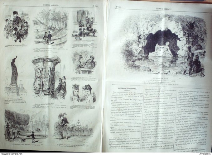 Le Journal Amusant 1874 #  920 Dijon et ses environs moutarde fine par Stop