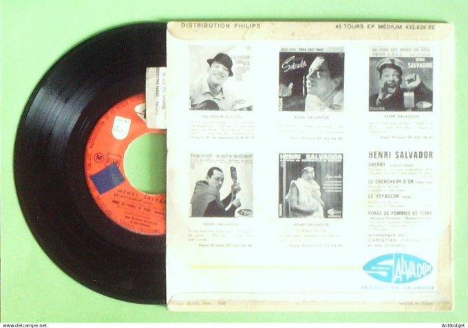Salvador Henri 45T EP Sherry (languette) 1962