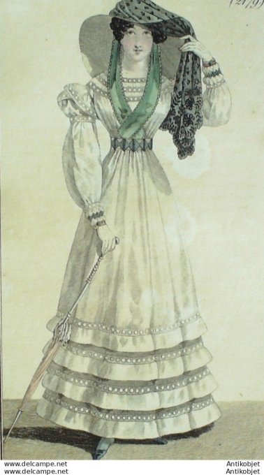 Costume Parisien 1823 # 2179 Blouse de mousseline