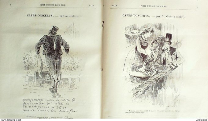 Petit journal pour Rire 1868 #   40 Sur le Turf Cham
