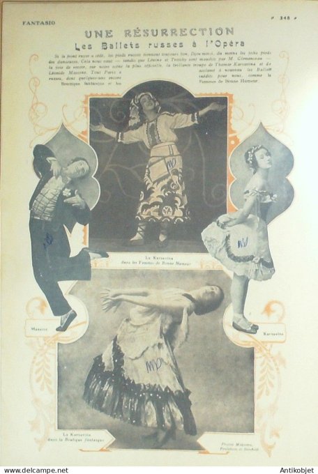 Fantasio 312 1920 Koister Capy Monier Herouard Brisgand Regine Flory Del Marle