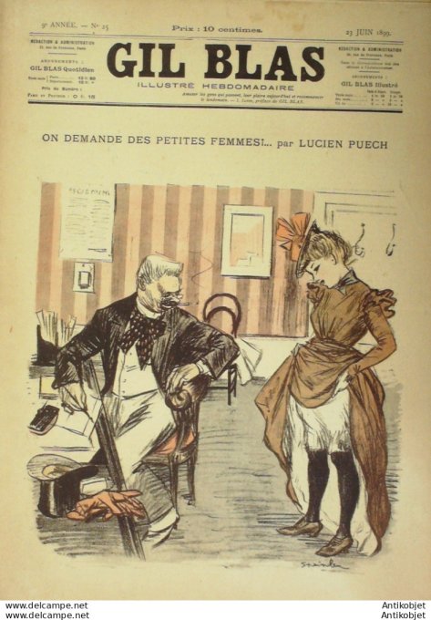 Gil Blas 1899 n°25 Lucien PUECH  André CREMIEUX HYP